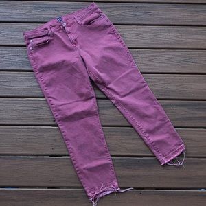 Gap Denim Plus Crimson Faded Washed Jeans Skinny